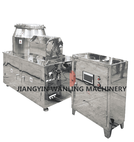 How does impeller and chopper speed affect granule size and uniformity in a rapid mixer granulator?